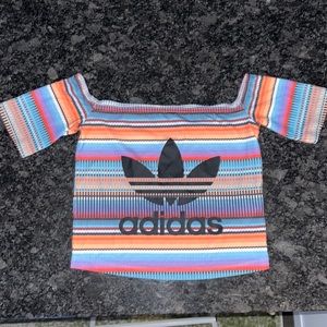 Adidas off the shoulder top